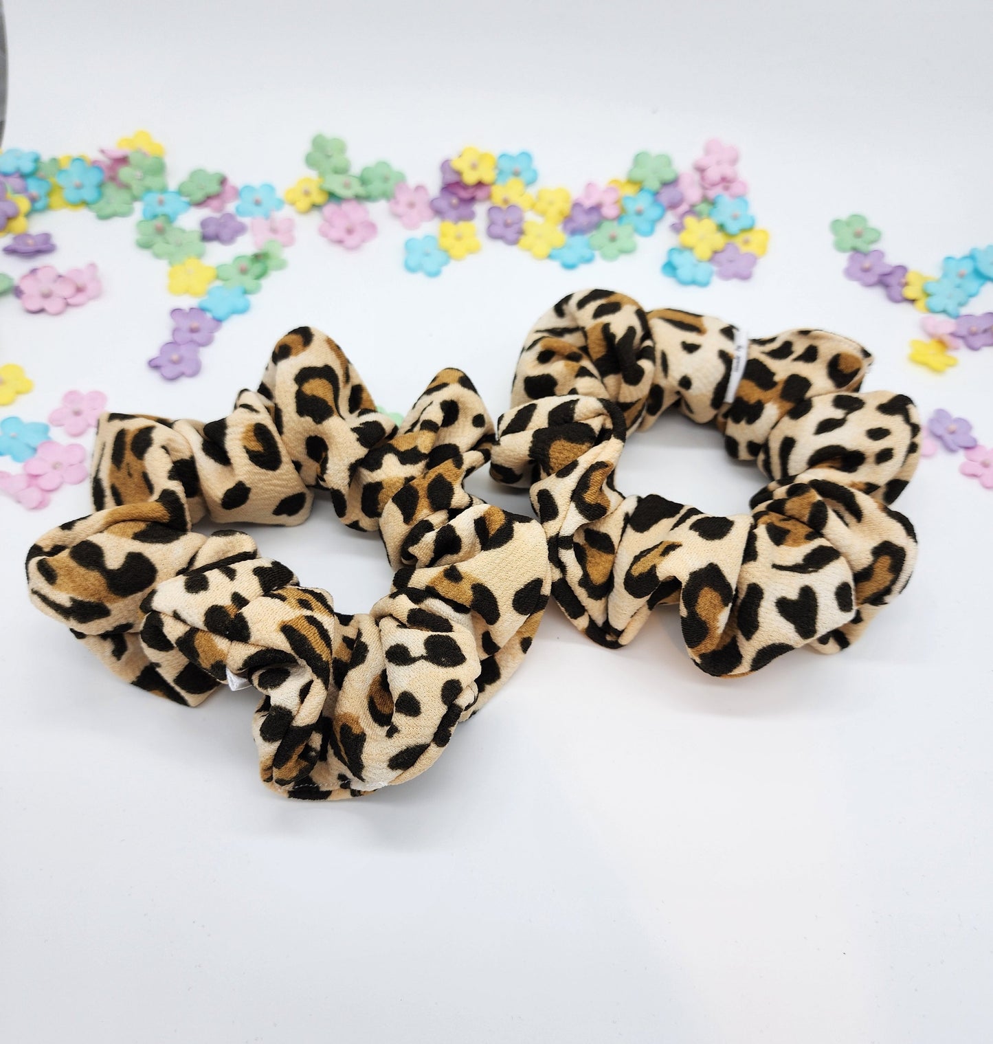 Leopard Scrunchies